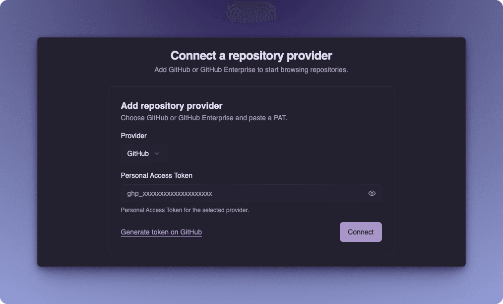 Connect GitHub Provider