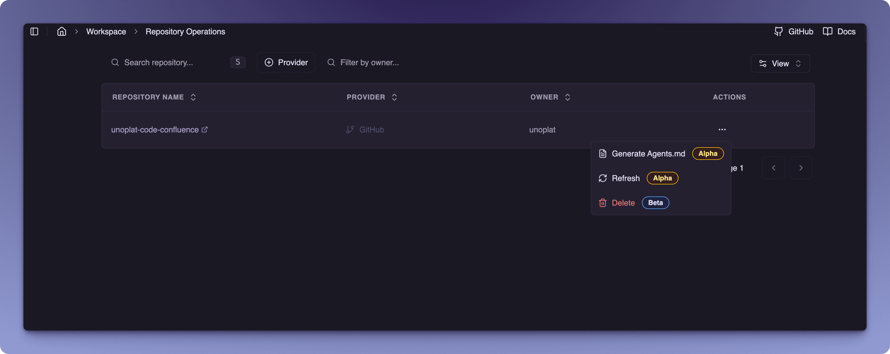 Repository Operations