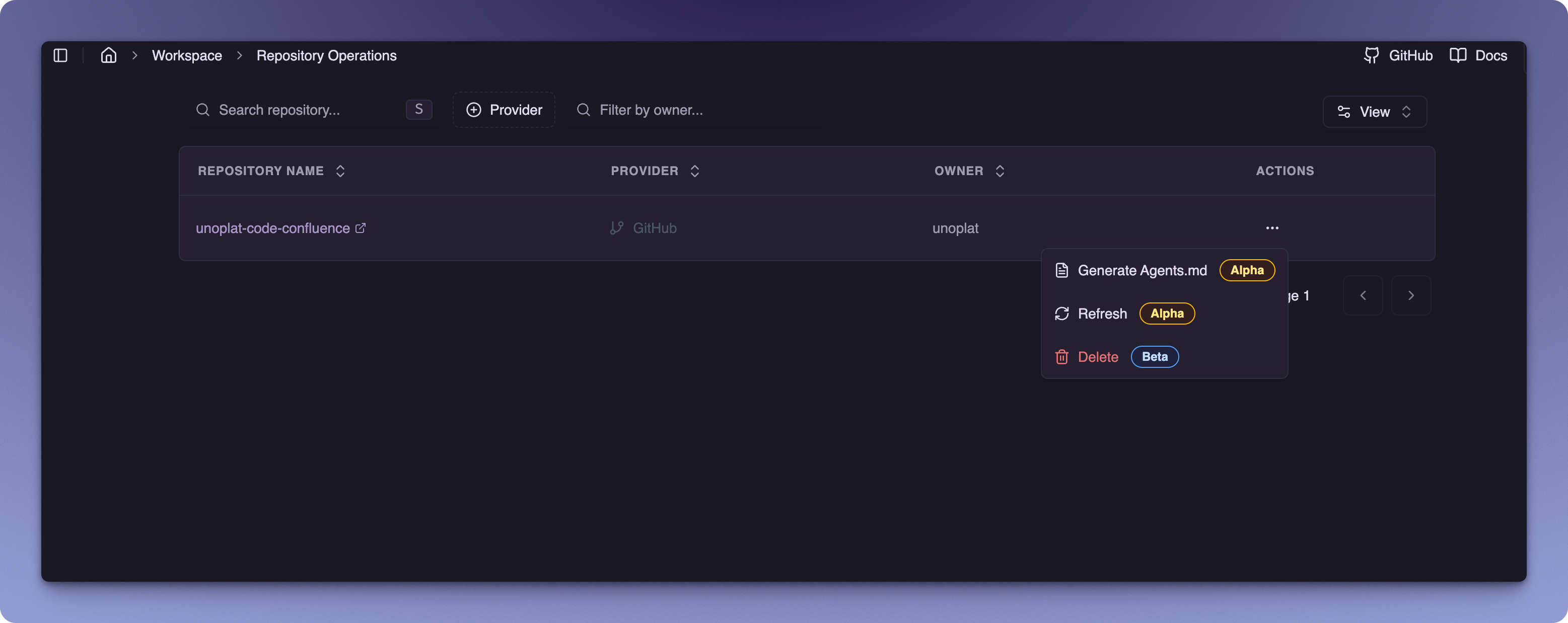 Repository Operations